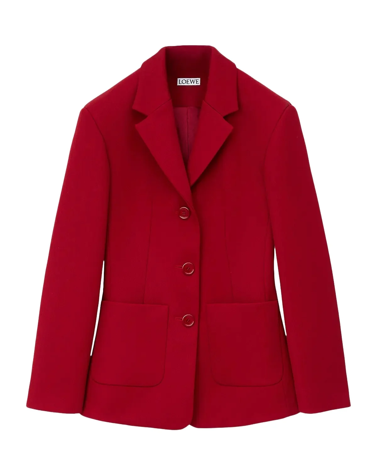 Wool-Blend Single-Breasted Jacket Wool-Blend Single-Breasted Jacket