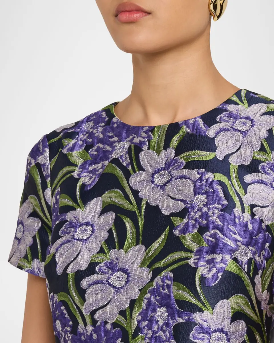 Theia Serenza Jacquard Mini Dress | Thumbnail 5 Theia Serenza Jacquard Mini Dress | Thumbnail 5