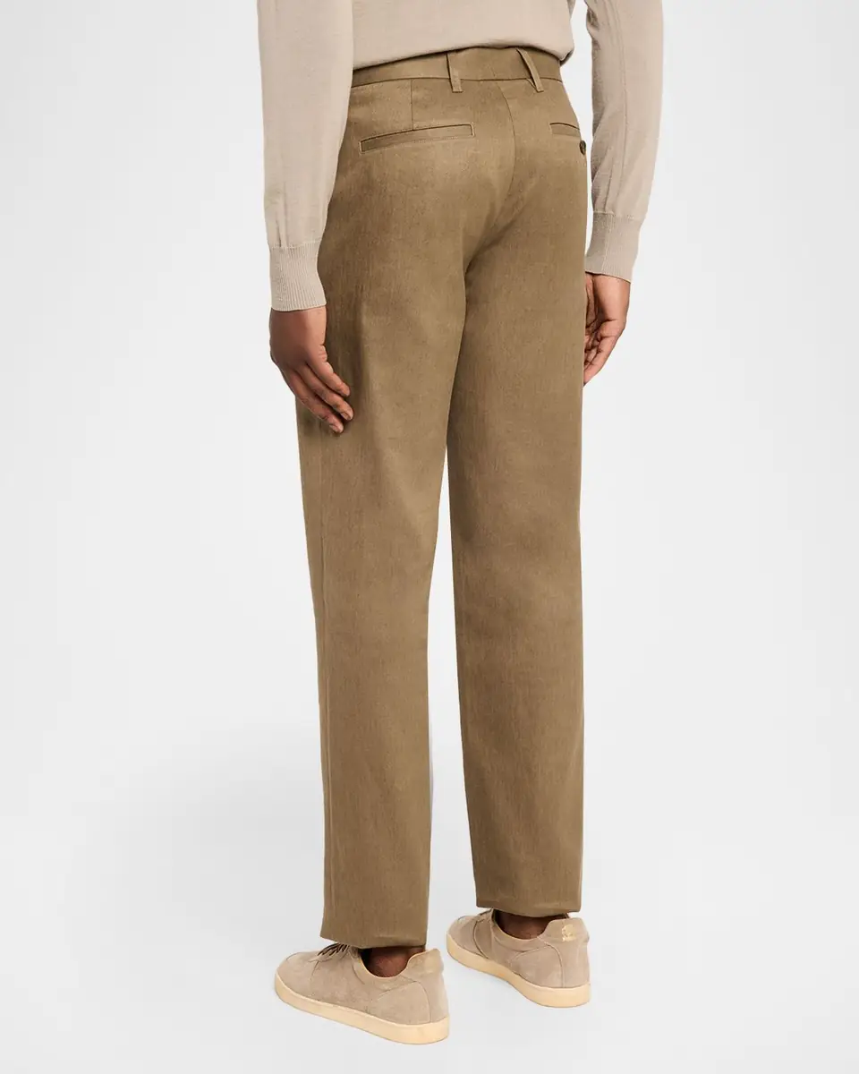 Vince Men's Owen Athletic Linen-Cotton Extended-Tab Pants | Thumbnail 3 Vince Men's Owen Athletic Linen-Cotton Extended-Tab Pants | Thumbnail 3
