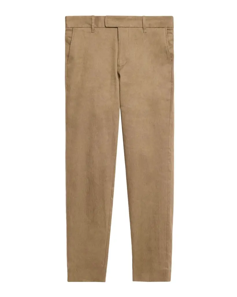 Vince Men's Owen Athletic Linen-Cotton Extended-Tab Pants