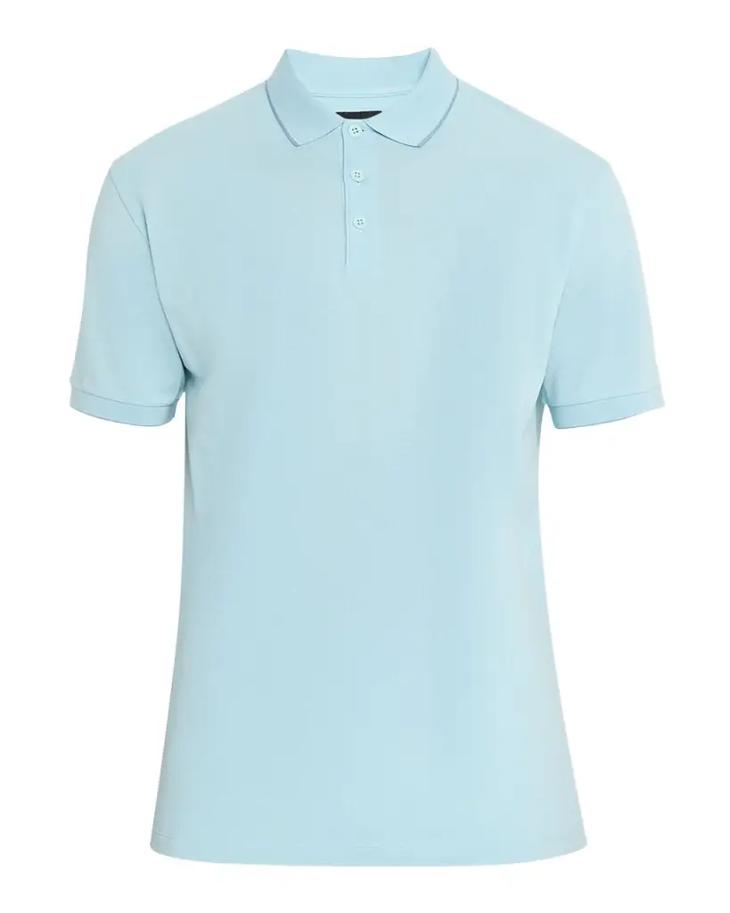 Giorgio Armani Men's Cotton Pique Polo Shirt | Image 1 Giorgio Armani Men's Cotton Pique Polo Shirt | Image 1