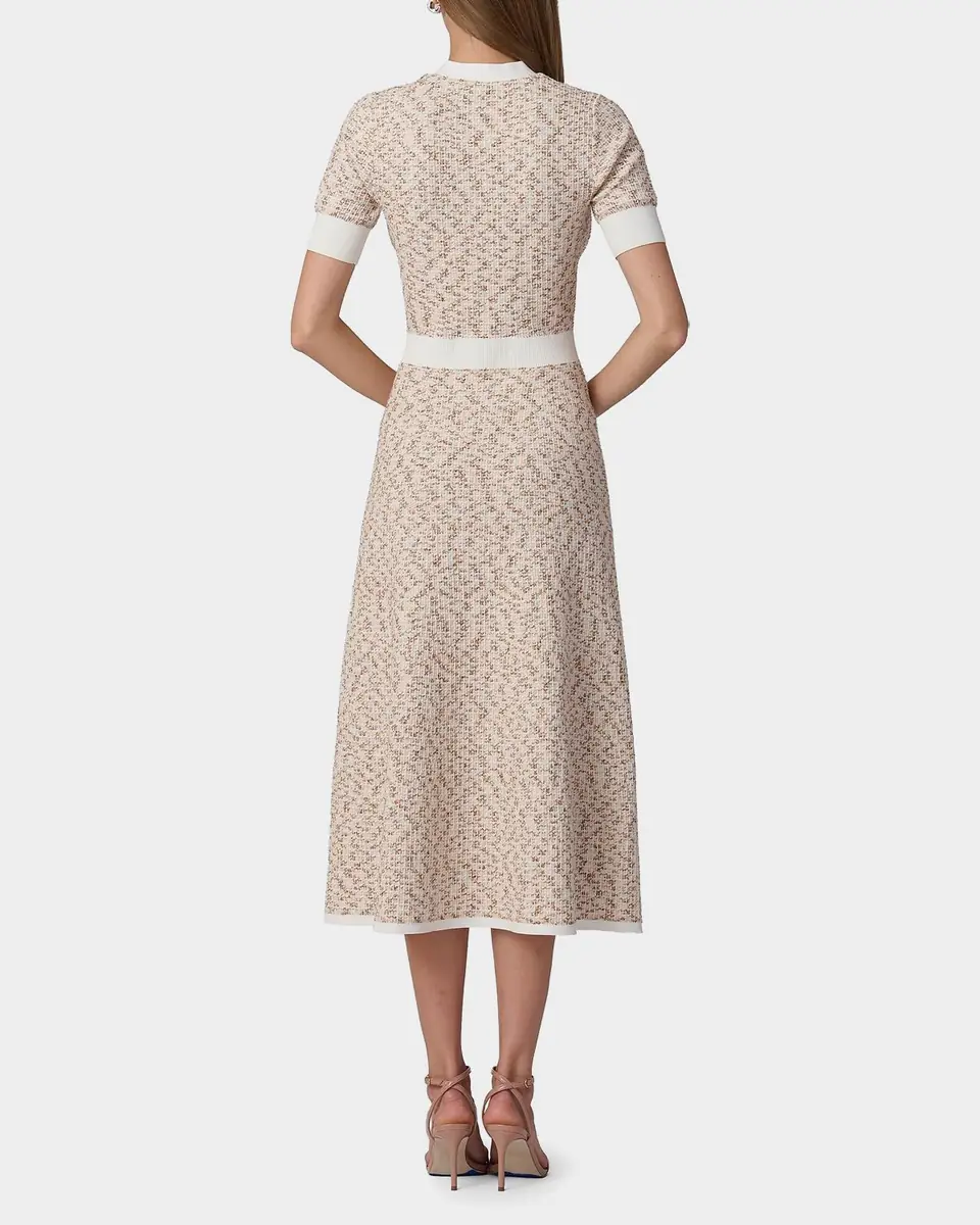 Shoshanna Alison Melange Tweed-Knit Midi Dress | Thumbnail 3 Shoshanna Alison Melange Tweed-Knit Midi Dress | Thumbnail 3
