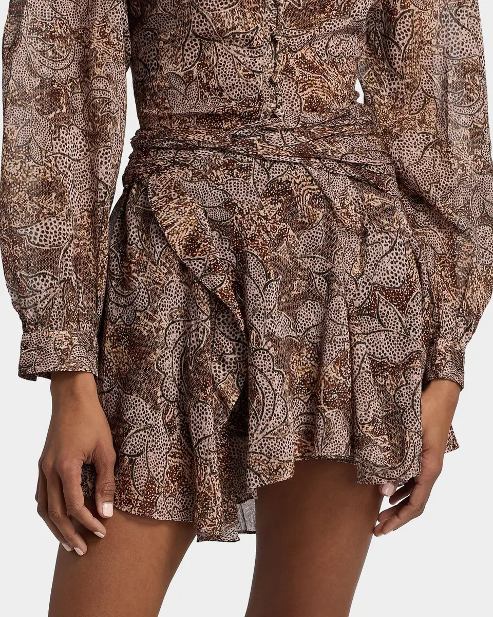 Isabel Marant Camia Paisley-Print Ruflled Mini Skirt | Thumbnail 4 Isabel Marant Camia Paisley-Print Ruflled Mini Skirt | Thumbnail 4