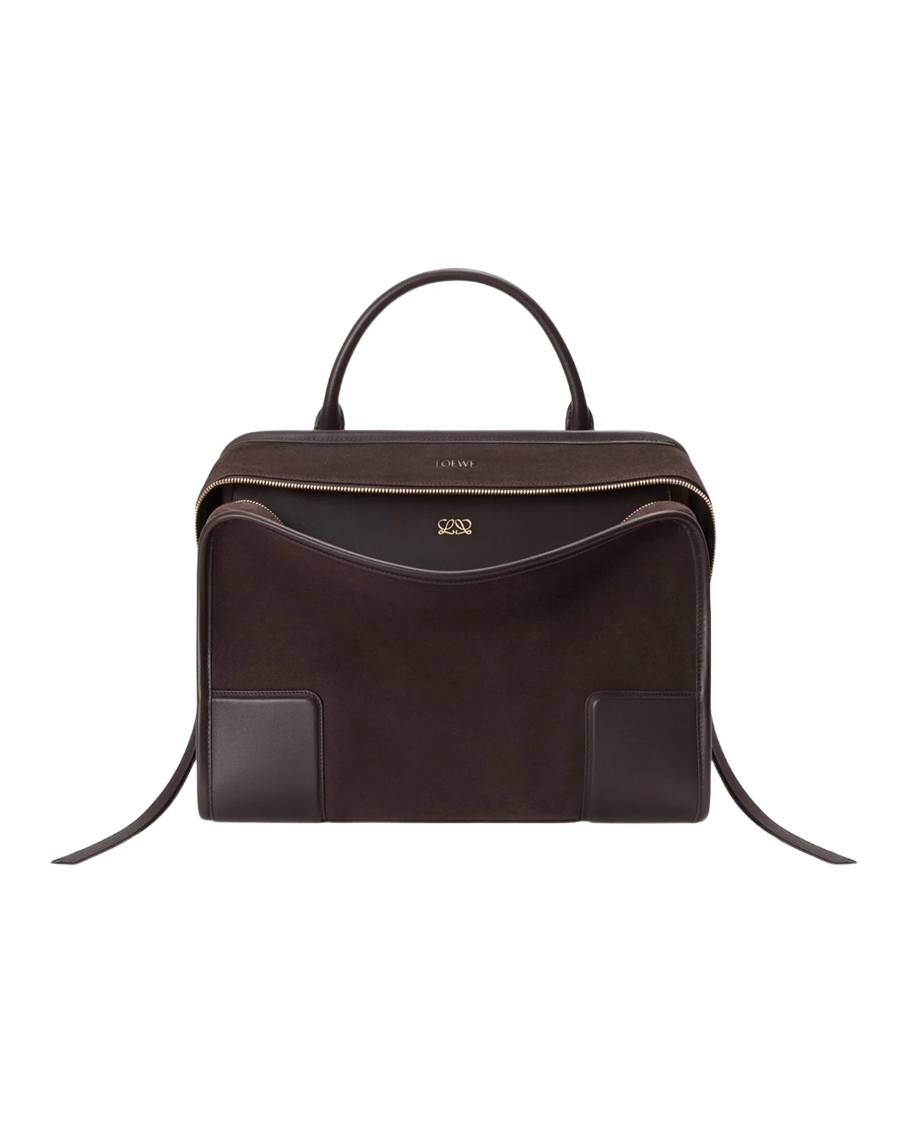Amazona 180 Large Top-Handle Bag in Suede Amazona 180 Large Top-Handle Bag in Suede