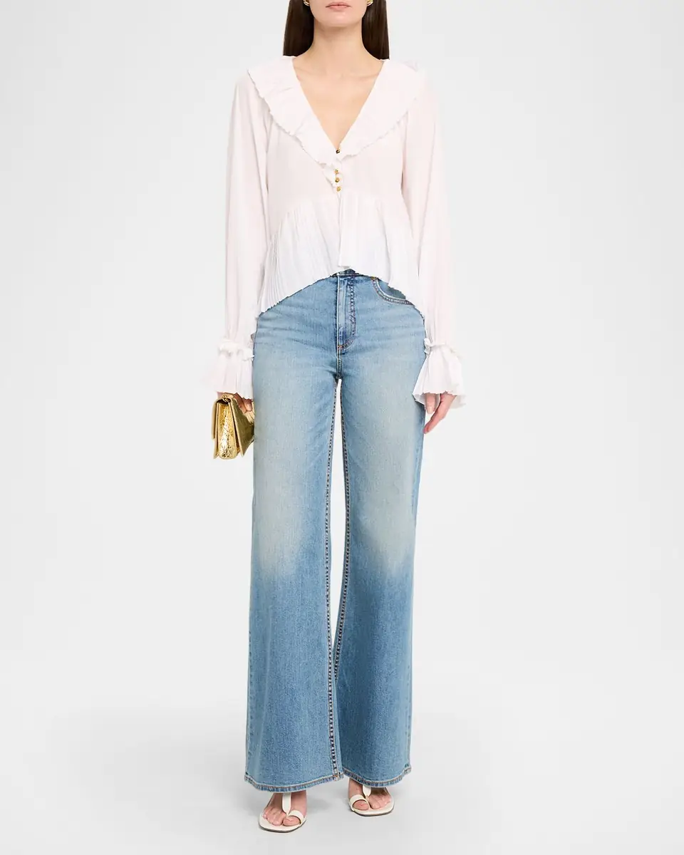 Ramy Brook Liv Double-Button Wide-Leg Jeans | Thumbnail 2 Ramy Brook Liv Double-Button Wide-Leg Jeans | Thumbnail 2