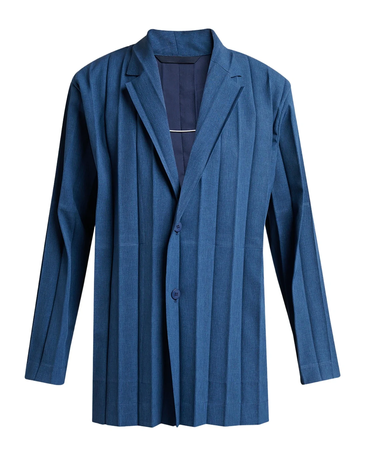 Men's Edge Ensemble Single-Breasted Pleated Jacket