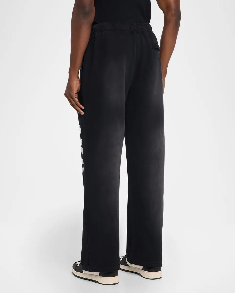 Avirex Men's Distress Icon Fleece Drawstring Pants | Thumbnail 3 Avirex Men's Distress Icon Fleece Drawstring Pants | Thumbnail 3