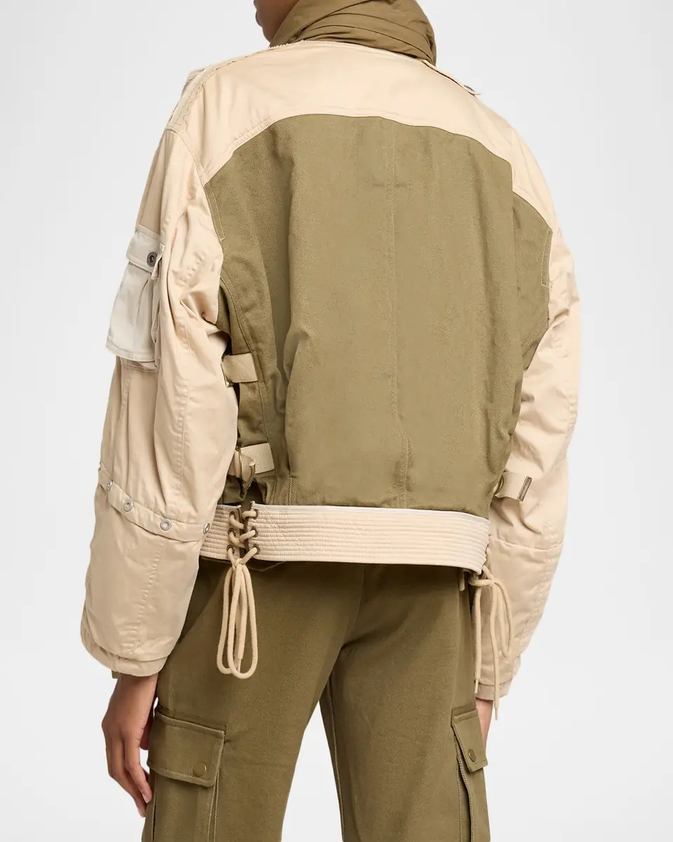 Isabel Marant Julissa Mixed-Media Cargo Jacket | Thumbnail 3 Isabel Marant Julissa Mixed-Media Cargo Jacket | Thumbnail 3