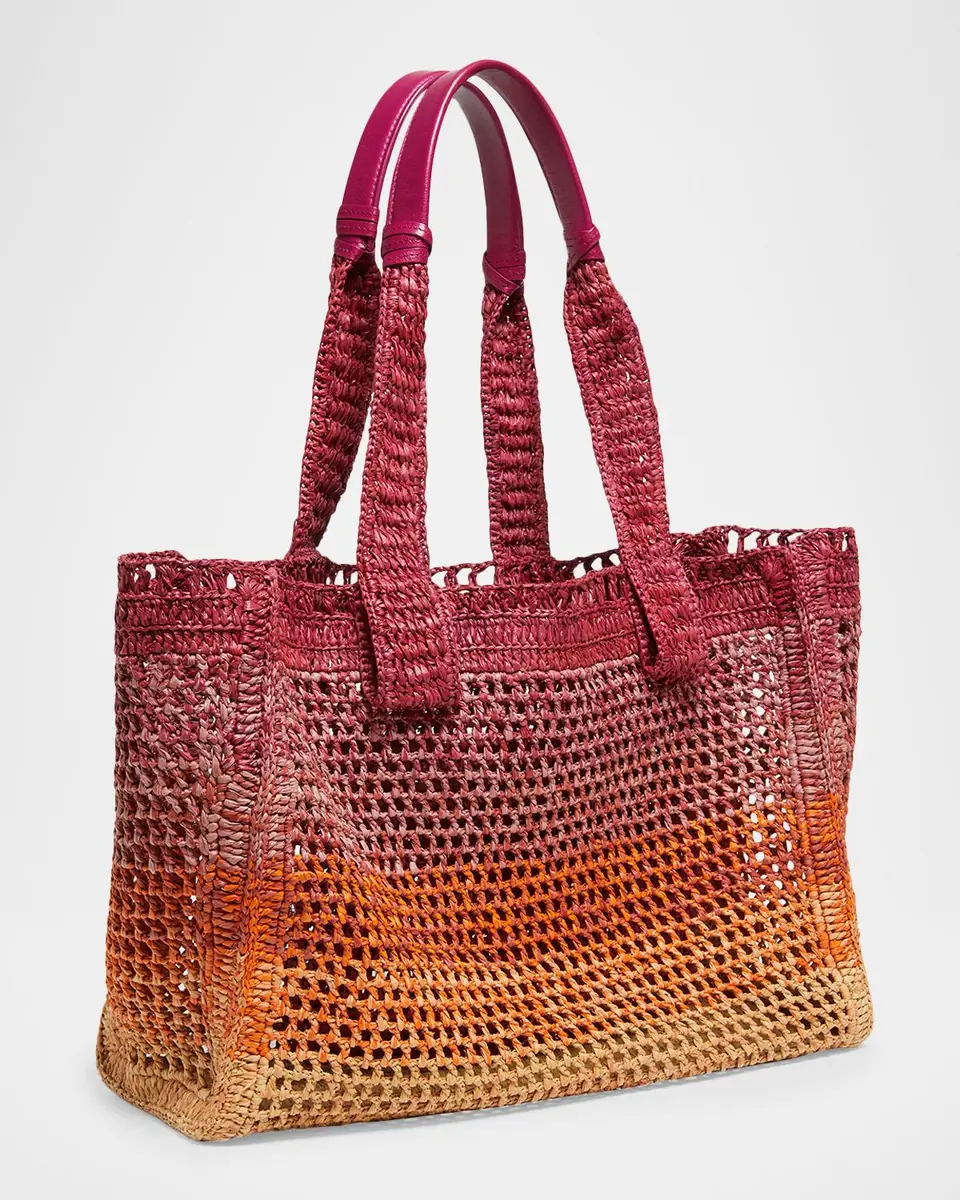 Chloé Summer Banana Ombre Raffia Tote Bag | Thumbnail 3 Chloé Summer Banana Ombre Raffia Tote Bag | Thumbnail 3