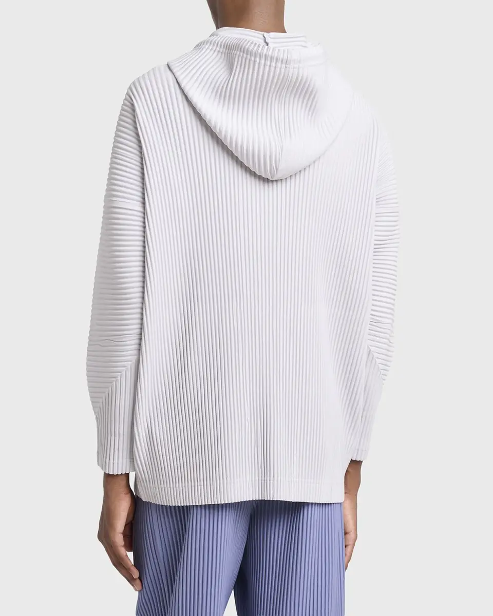 Homme Plissé Issey Miyake Men's Monthly Colors Pleated Snap-Front Hoodie | Thumbnail 3 Homme Plissé Issey Miyake Men's Monthly Colors Pleated Snap-Front Hoodie | Thumbnail 3