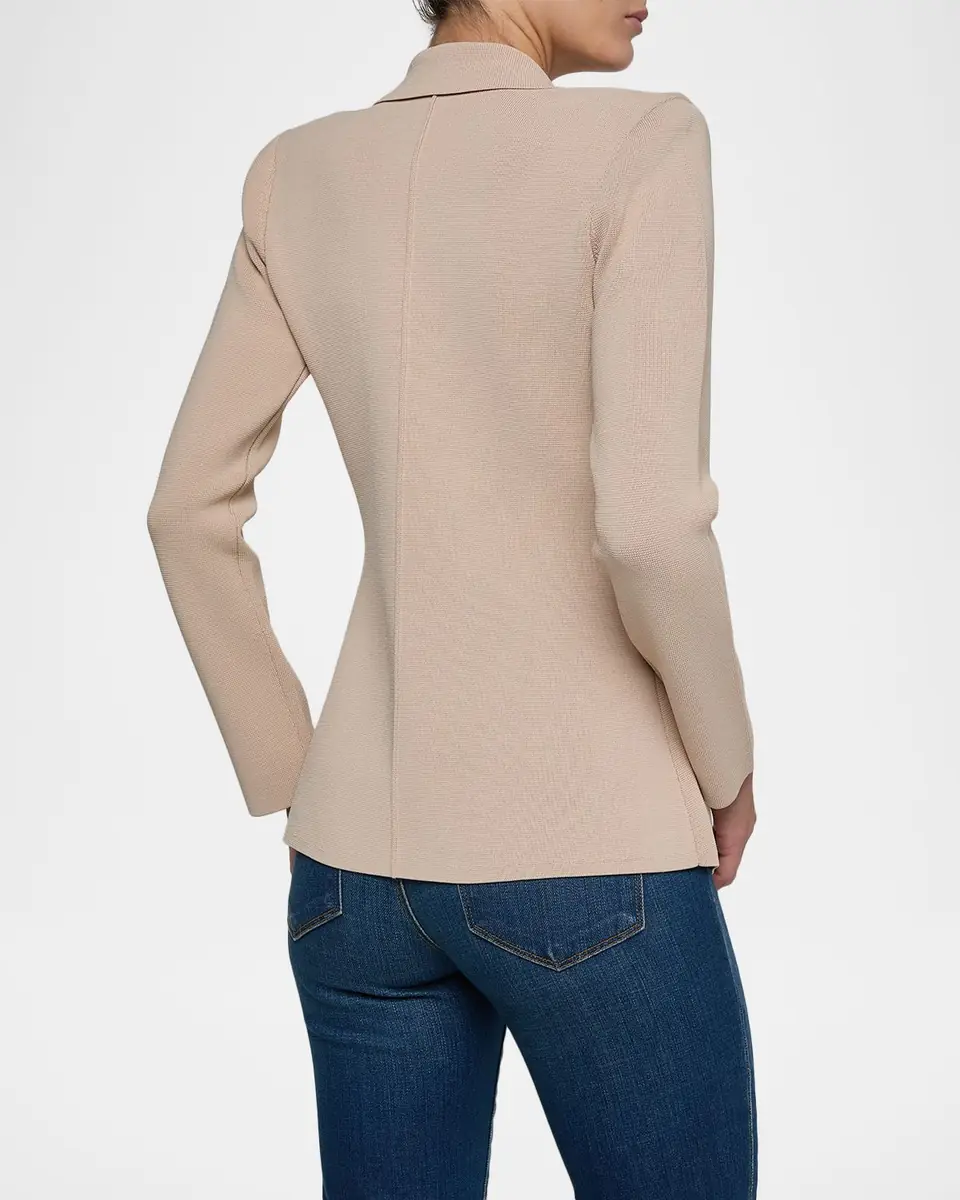 L'Agence Amelia Knit Double-Breasted Blazer | Thumbnail 2 L'Agence Amelia Knit Double-Breasted Blazer | Thumbnail 2
