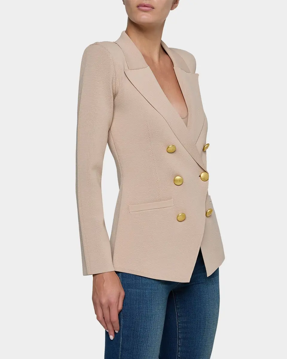 L'Agence Amelia Knit Double-Breasted Blazer | Thumbnail 4 L'Agence Amelia Knit Double-Breasted Blazer | Thumbnail 4