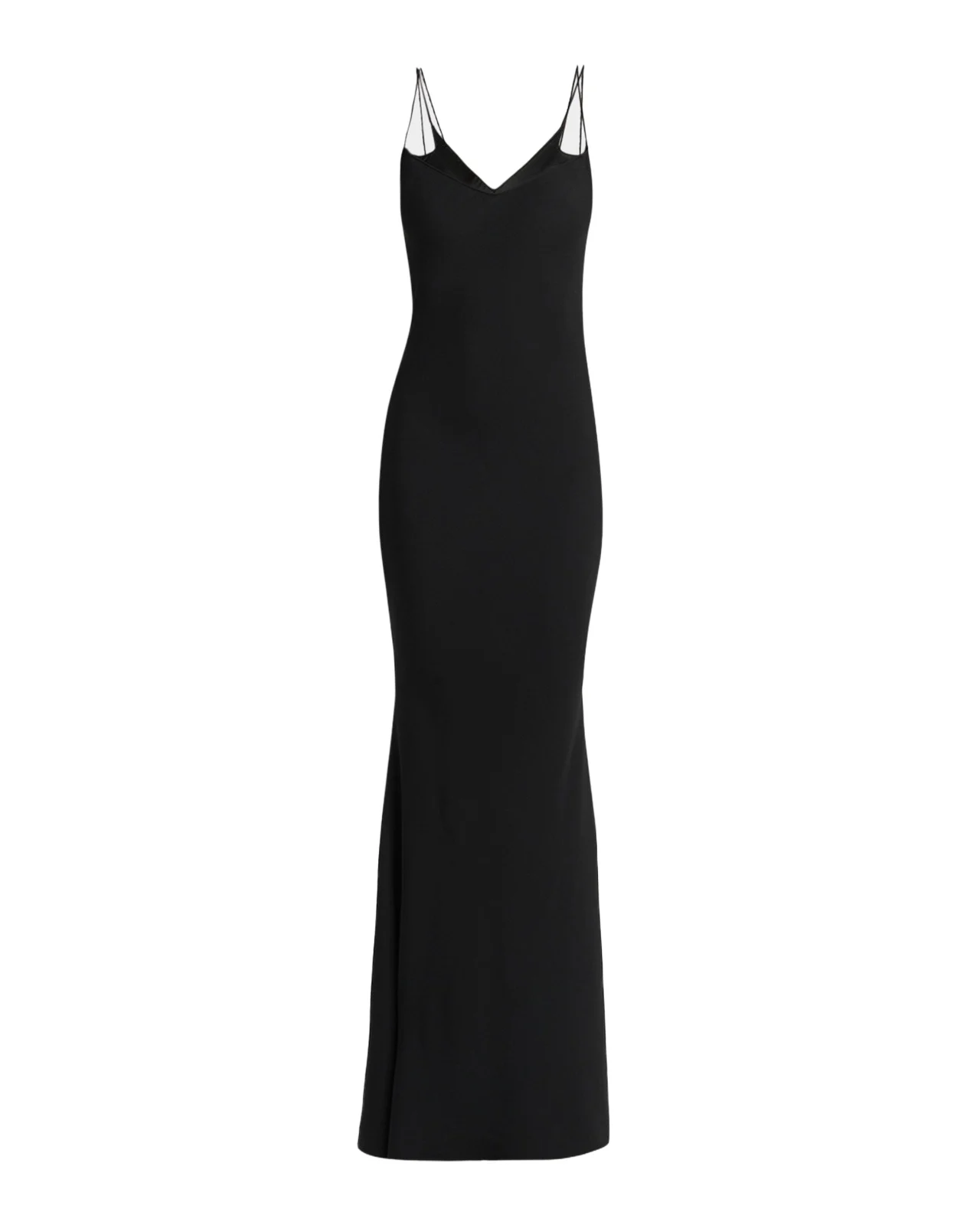 Strappy Satin Back Crepe Maxi Dress Strappy Satin Back Crepe Maxi Dress