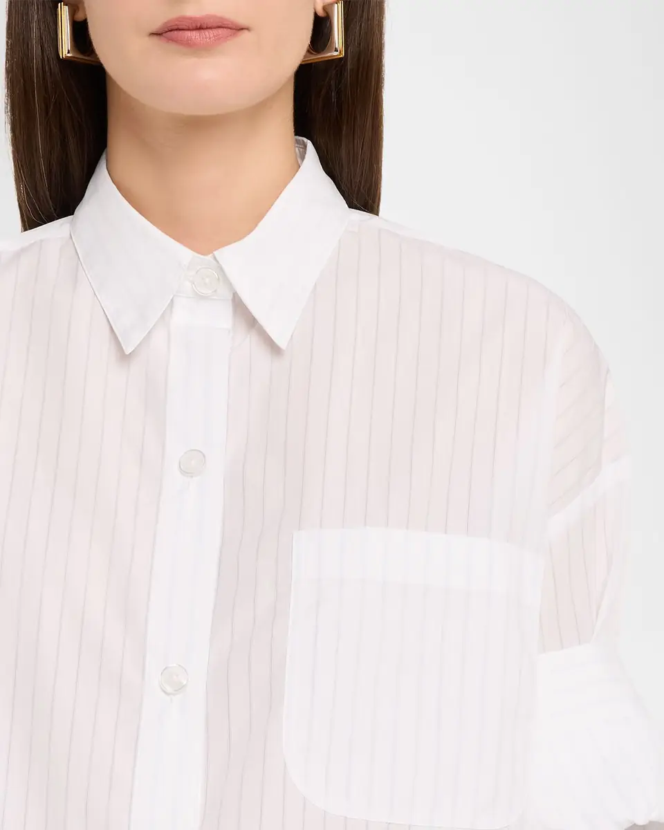 TWP Next Ex Striped Cropped Shirt | Thumbnail 5 TWP Next Ex Striped Cropped Shirt | Thumbnail 5