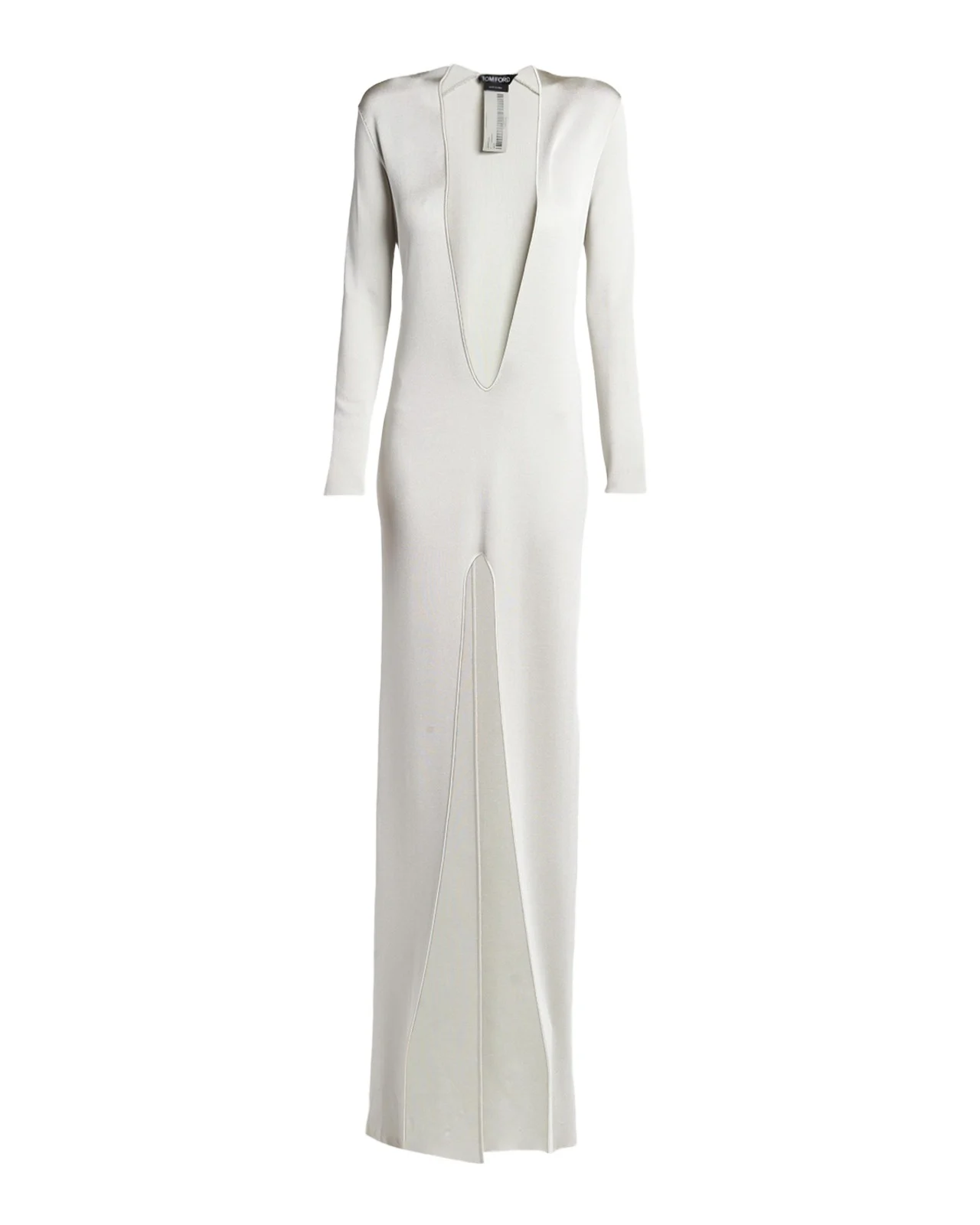 Liquid Fine Viscose Plunging Column Gown Liquid Fine Viscose Plunging Column Gown
