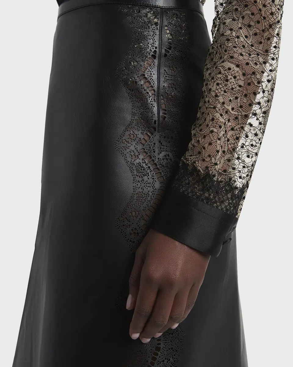 Tom Ford Lace Laser-Cut Leather Skirt | Thumbnail 5 Tom Ford Lace Laser-Cut Leather Skirt | Thumbnail 5