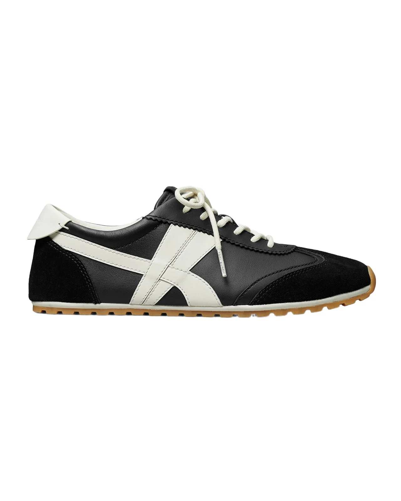 Tory Burch Hank Field Leather & Suede Low-Top Sneakers