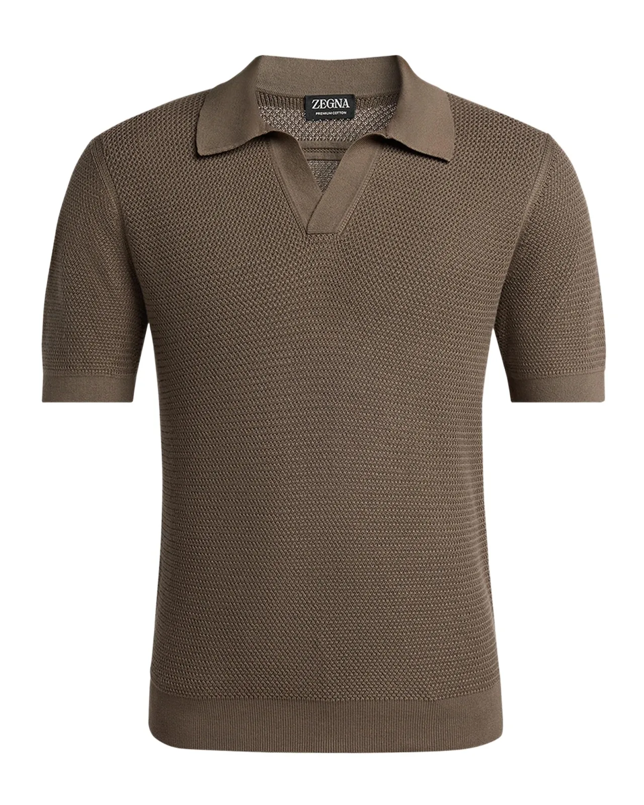 Men's Premium Cotton Knit Johnny Collar Polo Sweater Men's Premium Cotton Knit Johnny Collar Polo Sweater
