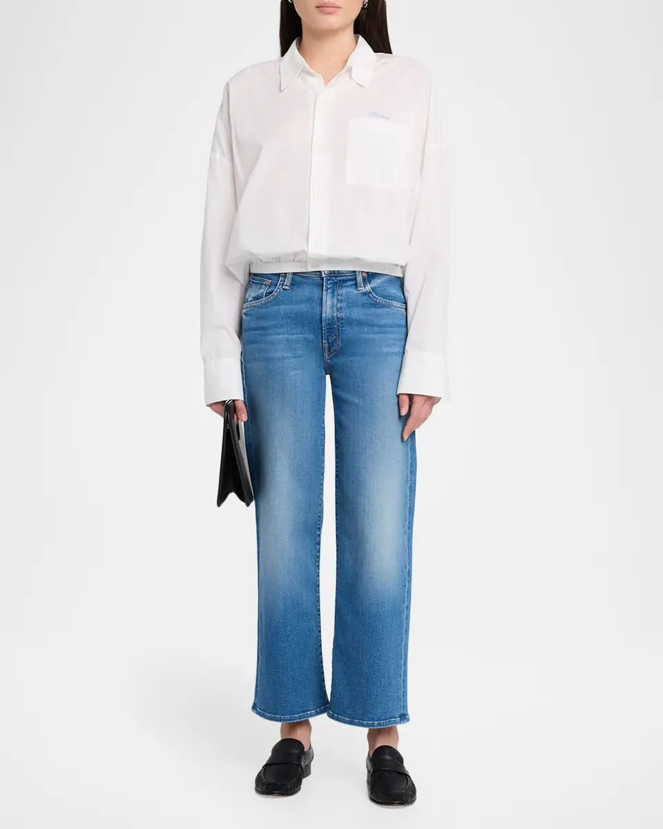 Mother The Mid-Rise Rambler Zip Ankle Jeans | Thumbnail 2 Mother The Mid-Rise Rambler Zip Ankle Jeans | Thumbnail 2