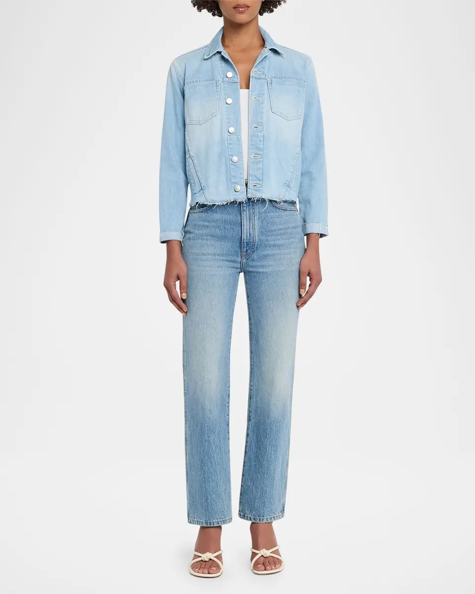 L'Agence Janelle Slim Raw-Edge Jacket | Thumbnail 2 L'Agence Janelle Slim Raw-Edge Jacket | Thumbnail 2