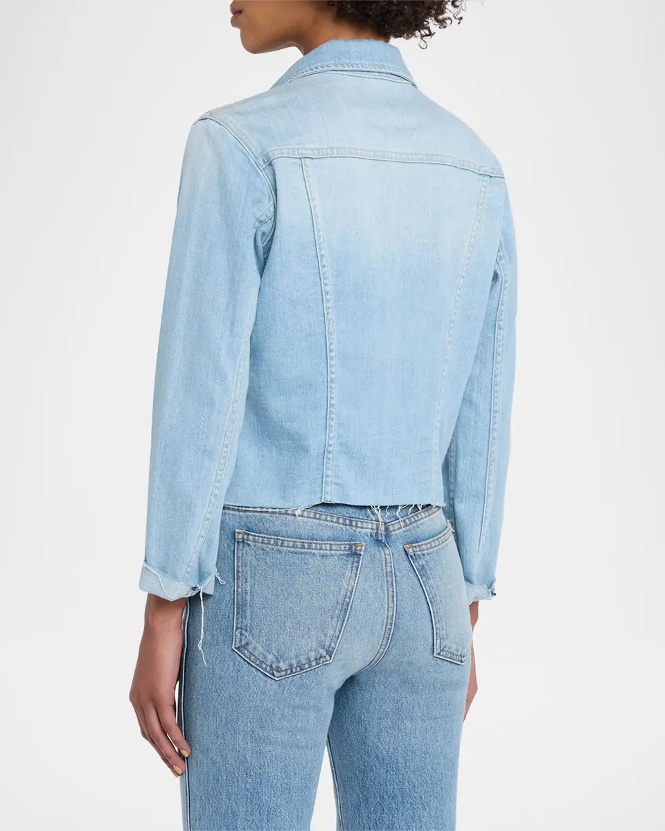 L'Agence Janelle Slim Raw-Edge Jacket | Thumbnail 3 L'Agence Janelle Slim Raw-Edge Jacket | Thumbnail 3