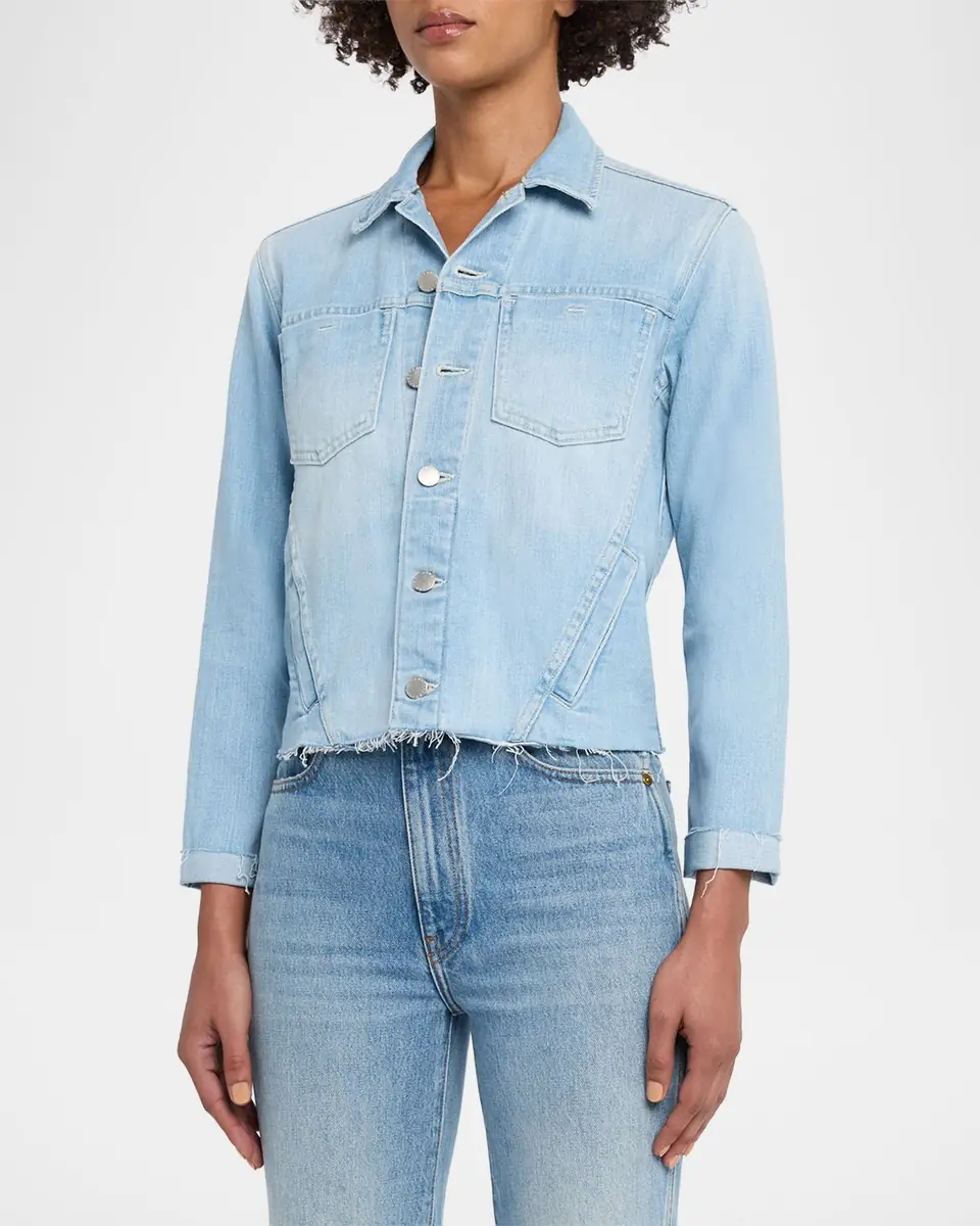 L'Agence Janelle Slim Raw-Edge Jacket | Thumbnail 4 L'Agence Janelle Slim Raw-Edge Jacket | Thumbnail 4