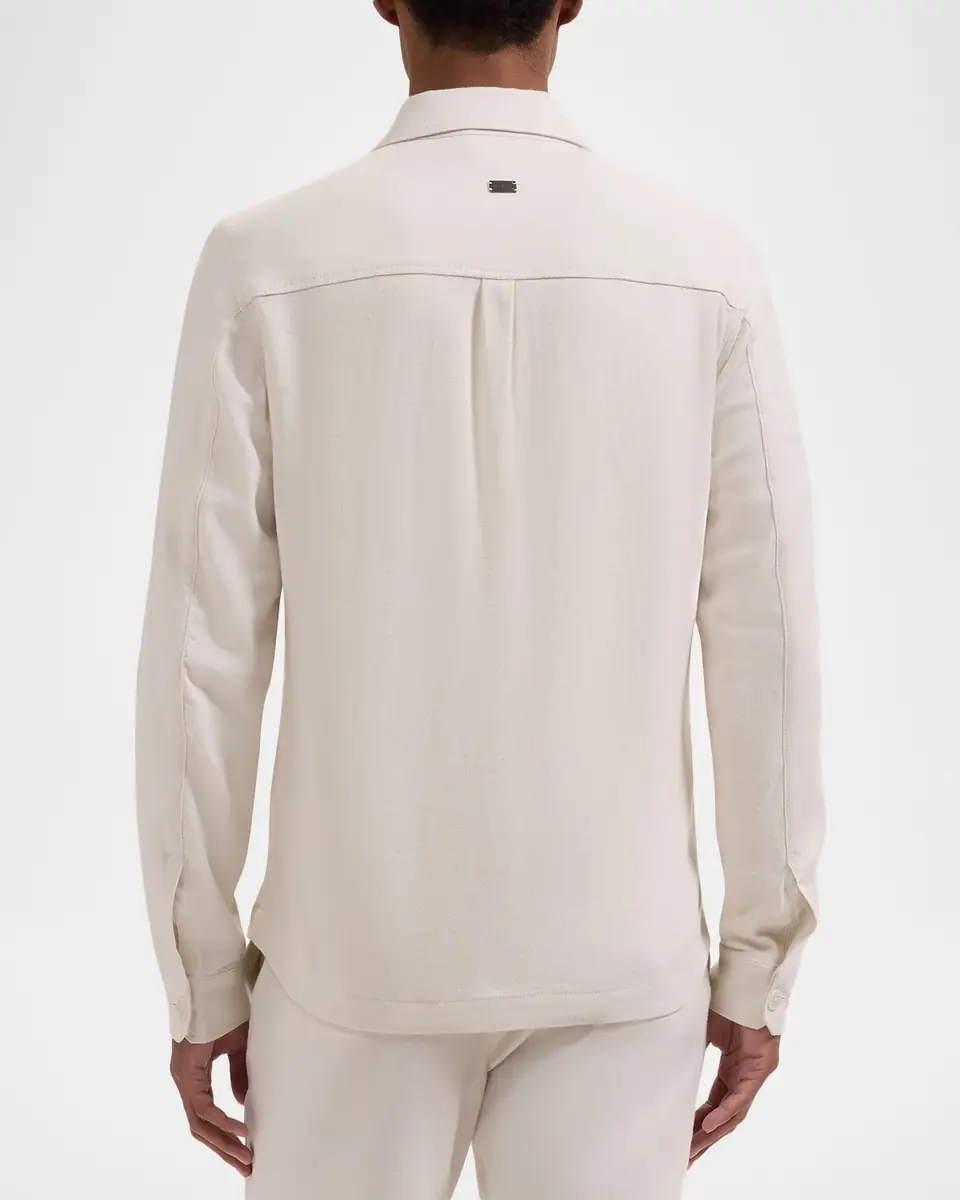 Bugatchi Men's Aerolinen Button-Front Shirt | Thumbnail 3 Bugatchi Men's Aerolinen Button-Front Shirt | Thumbnail 3
