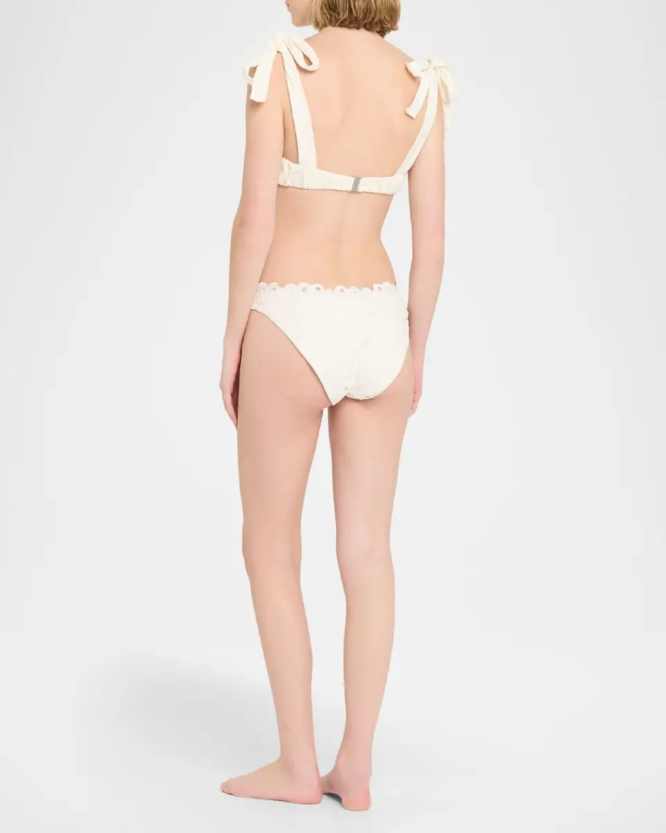 Simkhai Sofie Embroidered Tie-Strap Bikini Top | Thumbnail 3 Simkhai Sofie Embroidered Tie-Strap Bikini Top | Thumbnail 3