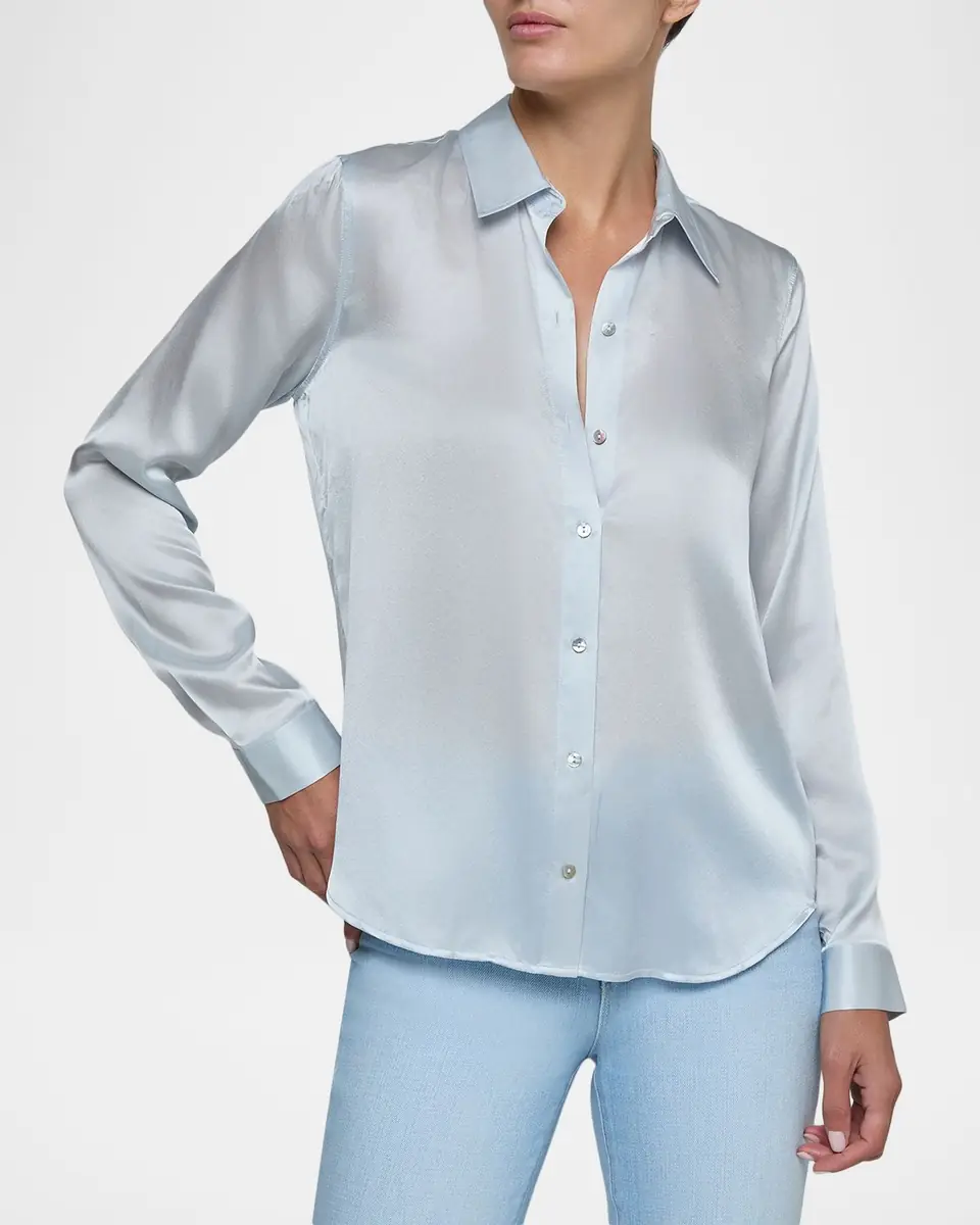 L'Agence Tyler Long-Sleeve Blouse | Thumbnail 5