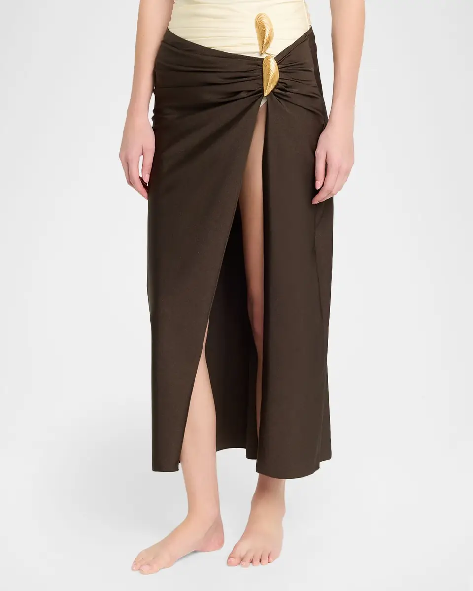Simkhai Eiana Shell Midi Skirt | Thumbnail 4
