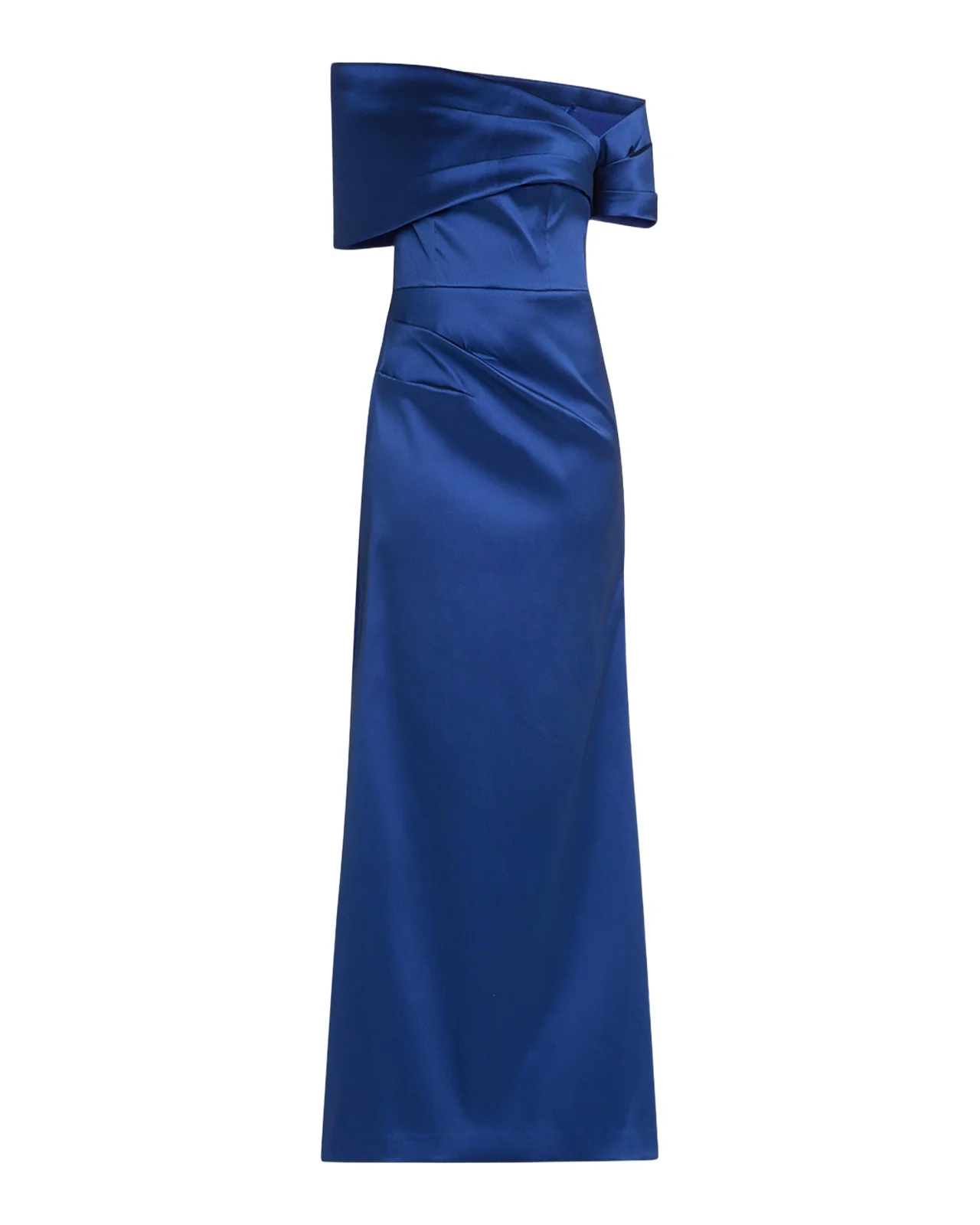 Rickie Freeman for Teri Jon One-Shoulder Stretch Mikado Gown