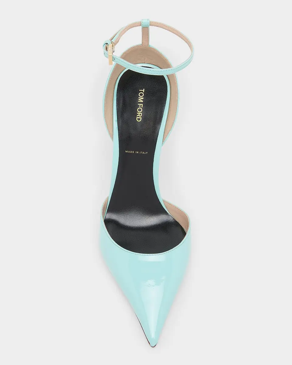 Tom Ford 105mm Patent Leather Ankle-Strap Pumps | Thumbnail 3 Tom Ford 105mm Patent Leather Ankle-Strap Pumps | Thumbnail 3