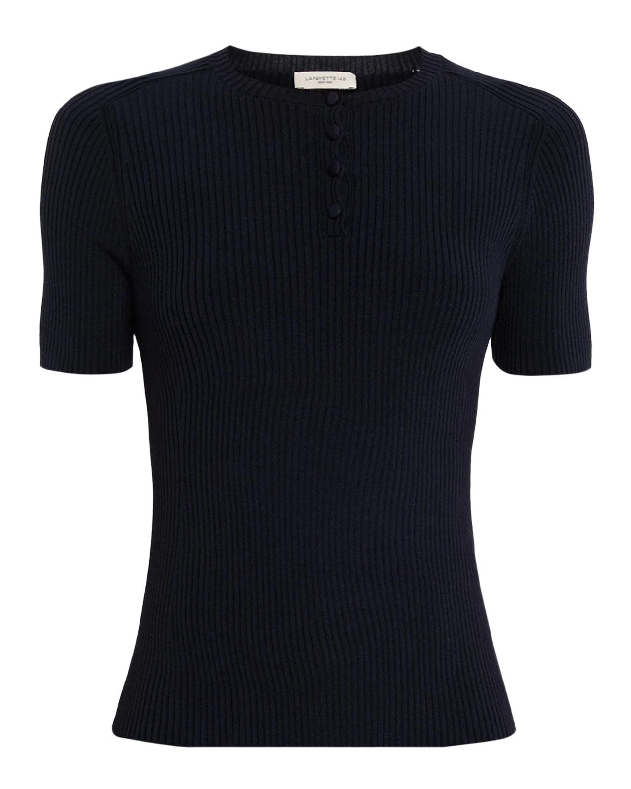Slim-Fit Rib Knit Cotton Sweater Slim-Fit Rib Knit Cotton Sweater