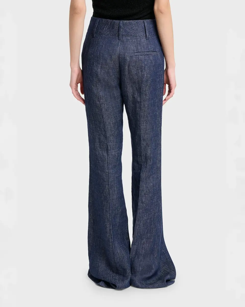 Gabriela Hearst Rhein Pintuck Linen Flare Pants | Thumbnail 3 Gabriela Hearst Rhein Pintuck Linen Flare Pants | Thumbnail 3