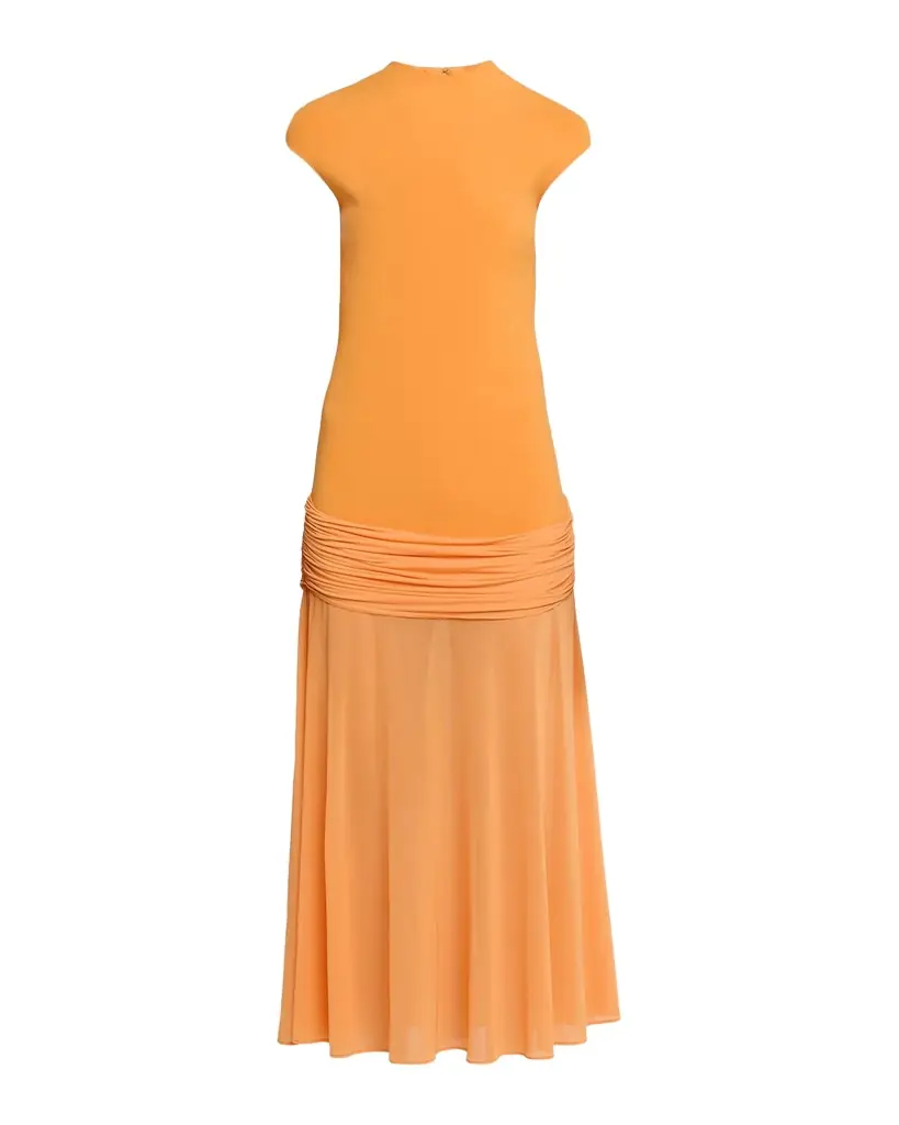 Et Ochs Nola Mock-Neck Combo Midi Dress | Image 1 Et Ochs Nola Mock-Neck Combo Midi Dress | Image 1