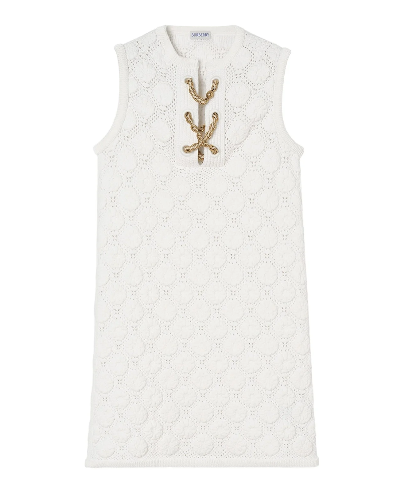 Brittany Chain Lace-up Crochet Mini Dress Brittany Chain Lace-up Crochet Mini Dress