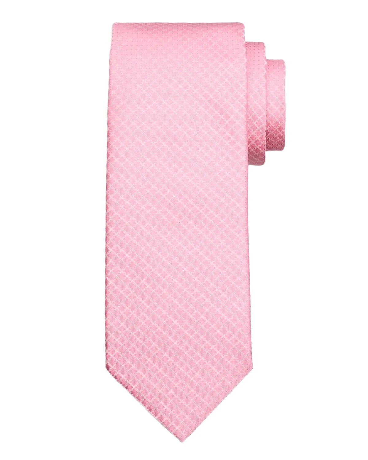 Men's Diamond Check Silk Tie