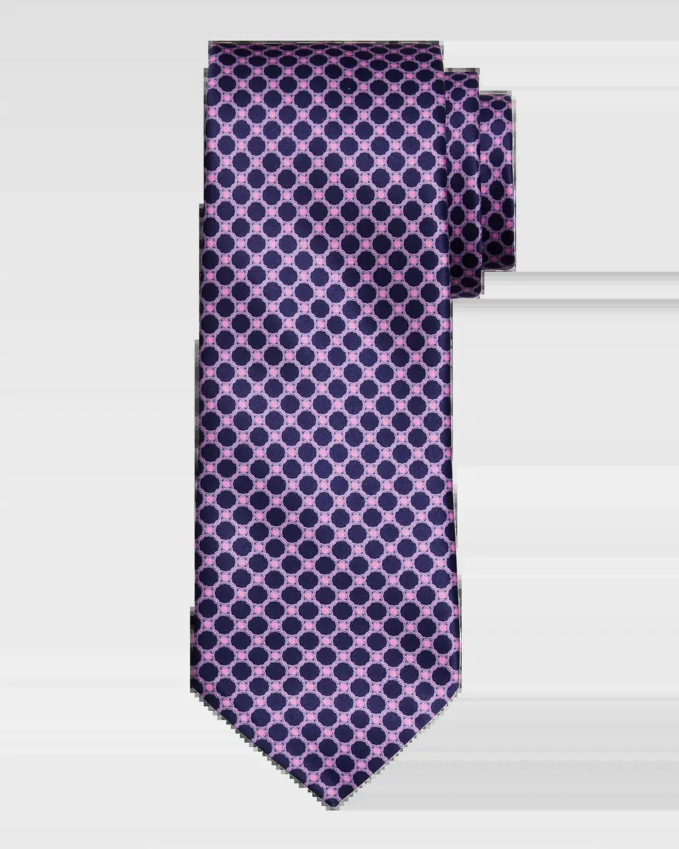 Stefano Ricci Men's Geometric Circle Silk Tie | Thumbnail 2