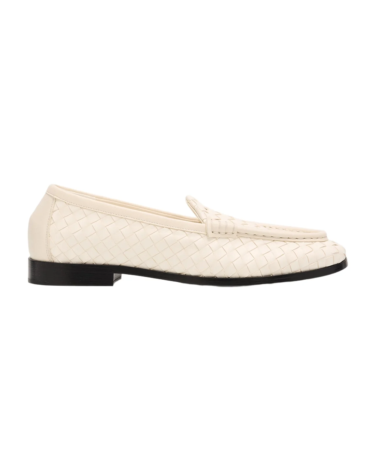 Silenzio Intrecciato Leather Loafers