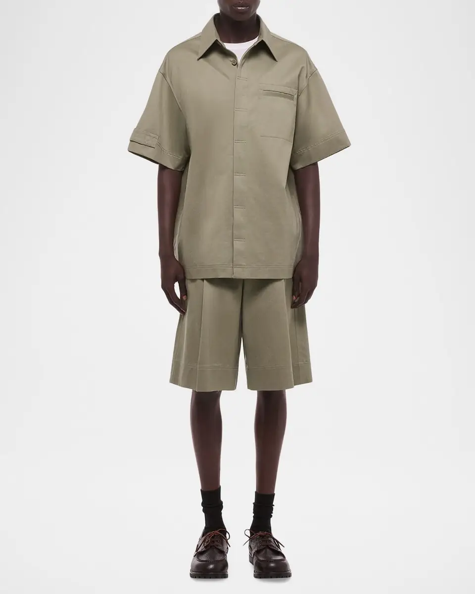 Helmut Lang Men's Short-Sleeved Loop Tape Shirt | Thumbnail 2 Helmut Lang Men's Short-Sleeved Loop Tape Shirt | Thumbnail 2