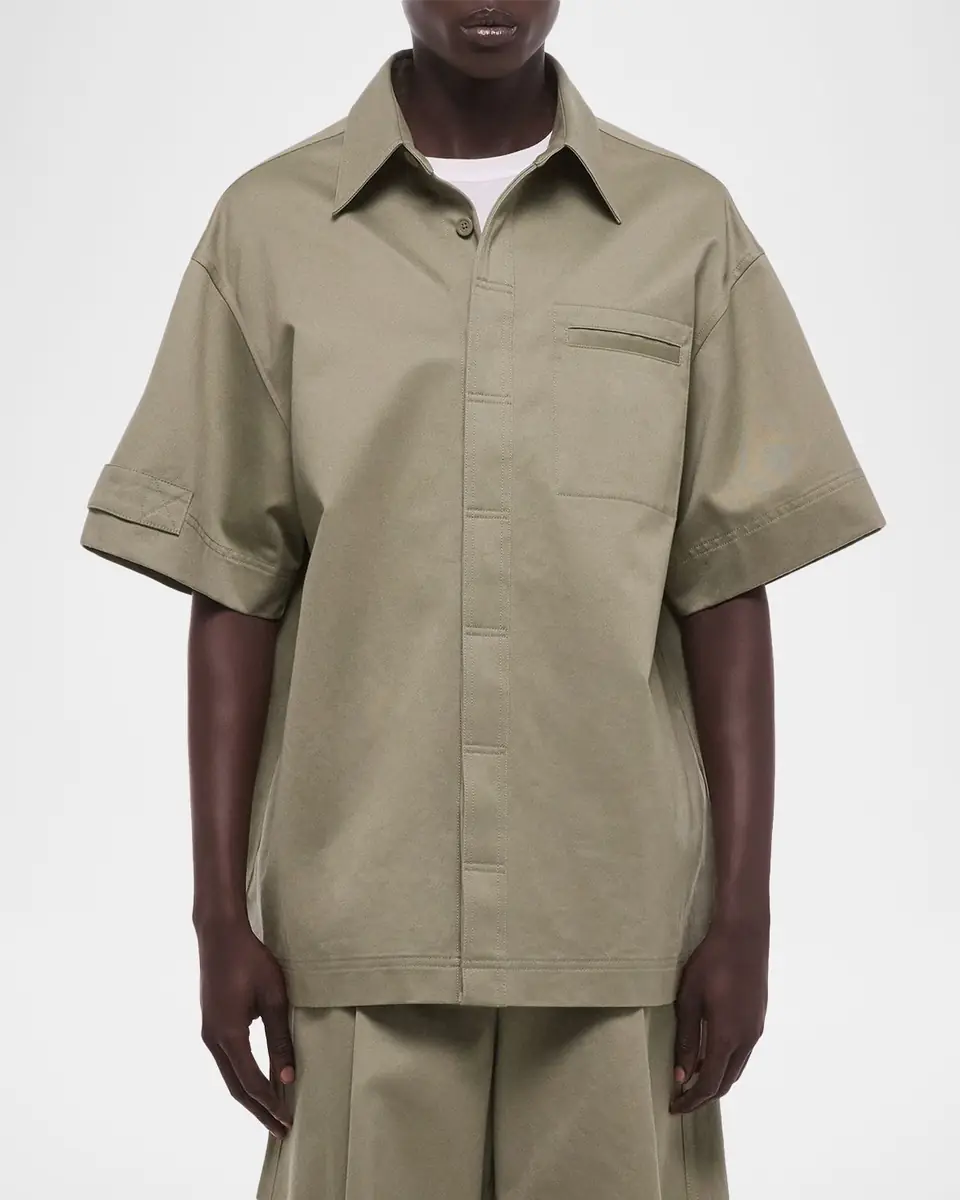 Helmut Lang Men's Short-Sleeved Loop Tape Shirt | Thumbnail 4 Helmut Lang Men's Short-Sleeved Loop Tape Shirt | Thumbnail 4