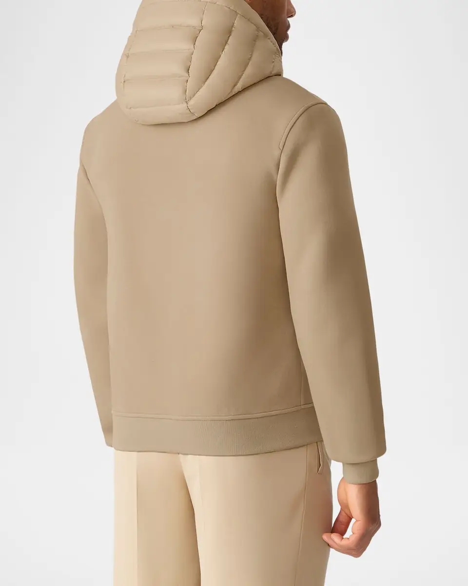 Mackage Men's Fletcher Mixed-Media Down Hooded Jacket | Thumbnail 3 Mackage Men's Fletcher Mixed-Media Down Hooded Jacket | Thumbnail 3