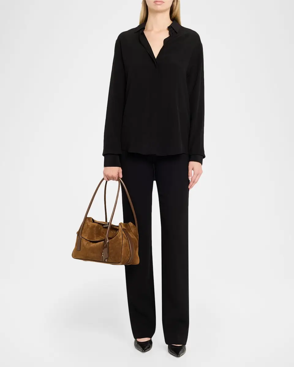 Tom Ford Eclipse Medium Suede & Leather Shoulder Bag | Thumbnail 15 Tom Ford Eclipse Medium Suede & Leather Shoulder Bag | Thumbnail 15