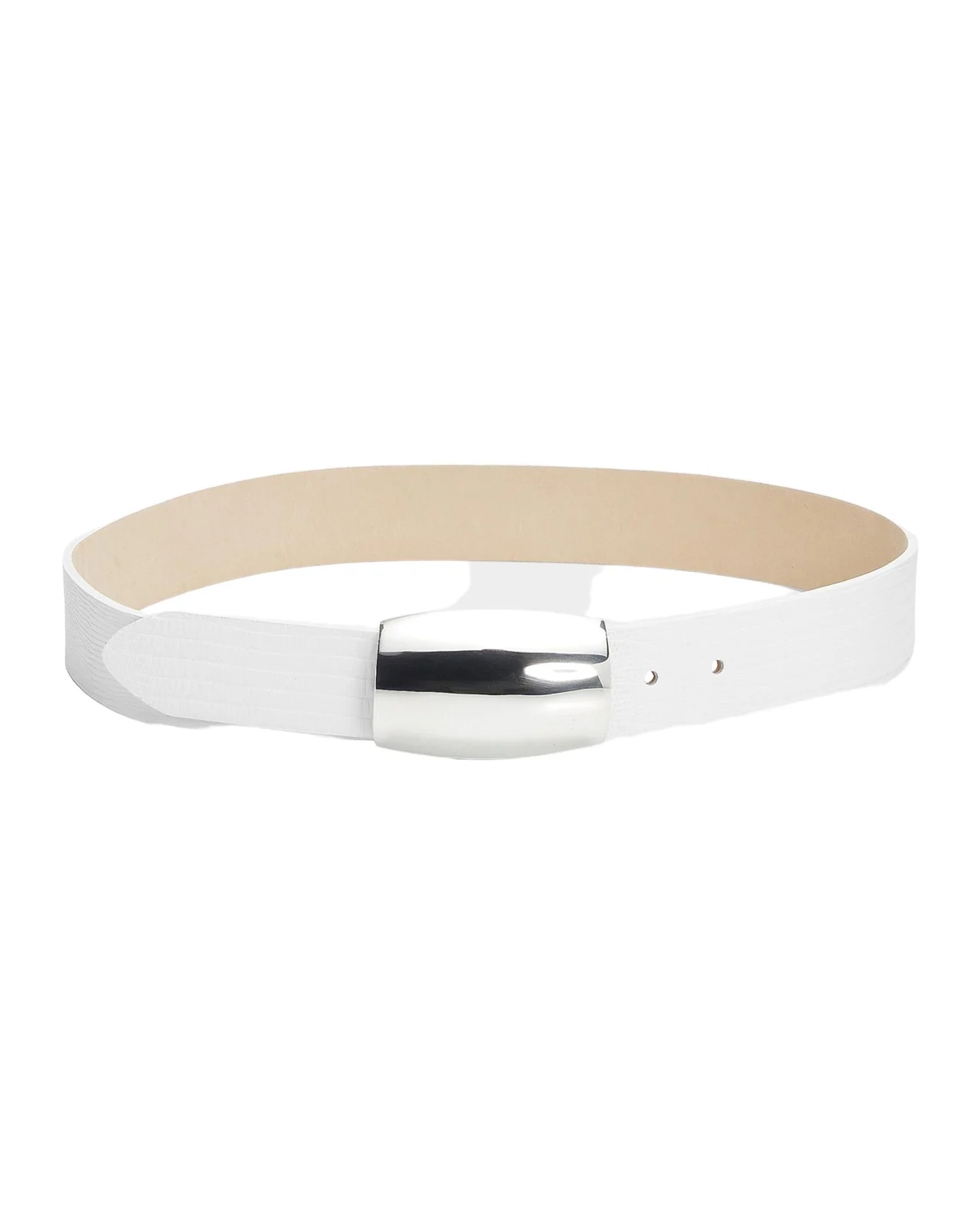 Milou Croc-Embossed Leather Belt Milou Croc-Embossed Leather Belt