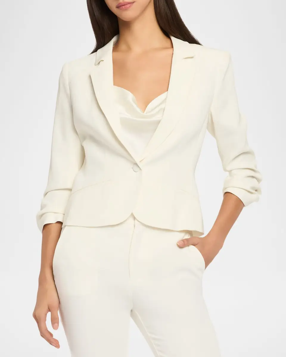 Cinq à Sept Khloe Petite Cropped 3/4-Sleeve Blazer | Thumbnail 3 Cinq à Sept Khloe Petite Cropped 3/4-Sleeve Blazer | Thumbnail 3