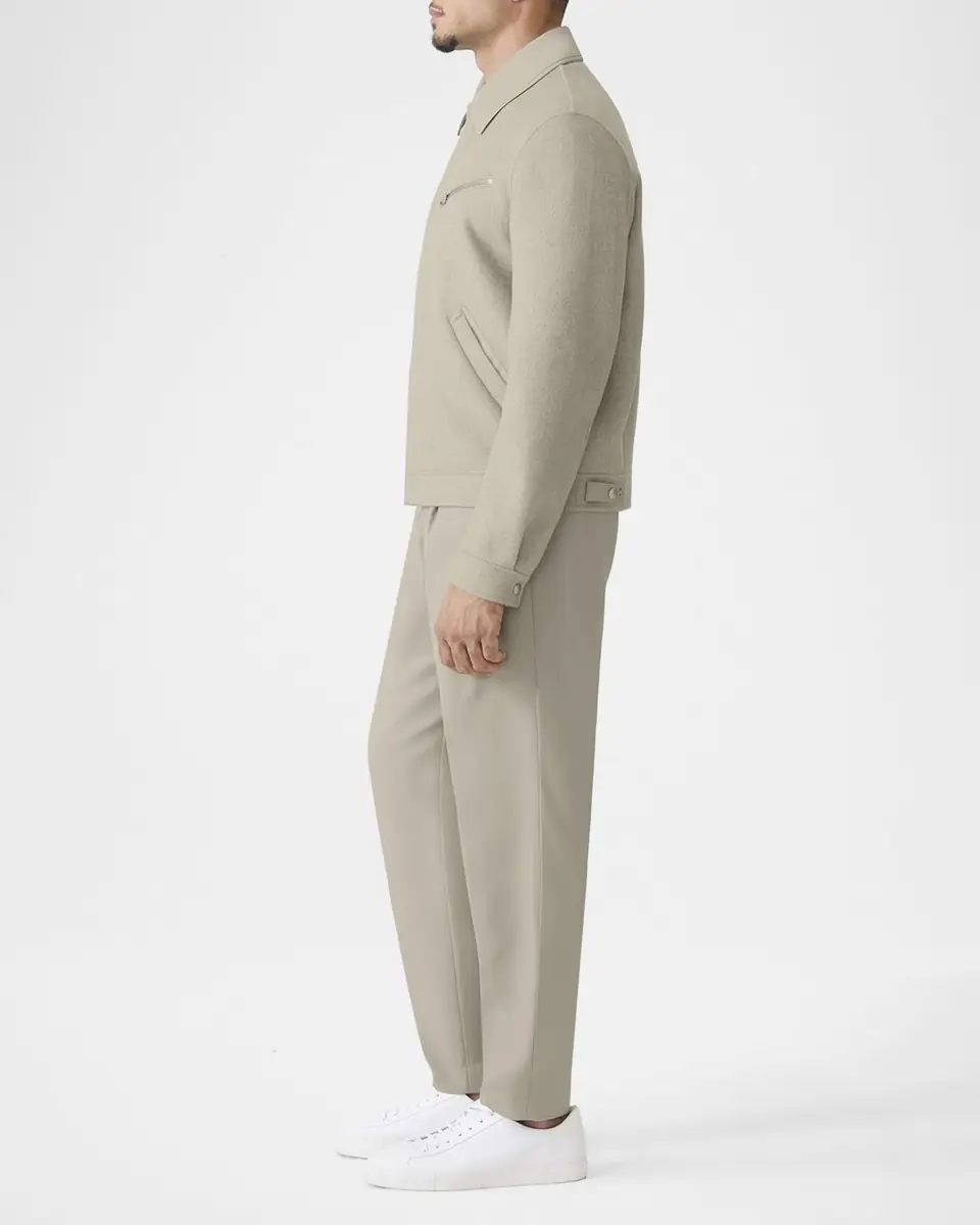 Mackage Men's Hayes Double-Face Herringbone Wool Shirt Jacket | Thumbnail 6