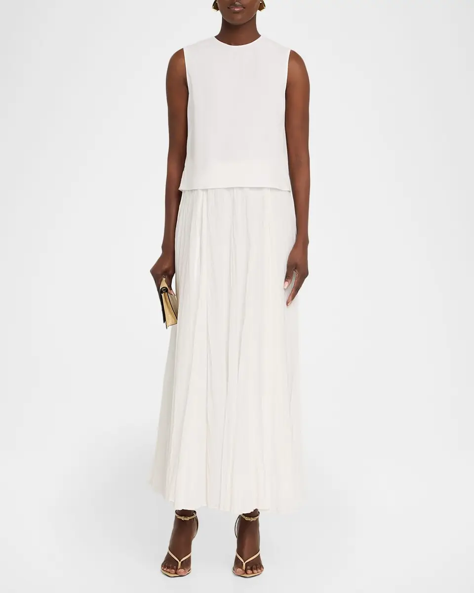 Vince Linen Crewneck Top | Thumbnail 2 Vince Linen Crewneck Top | Thumbnail 2