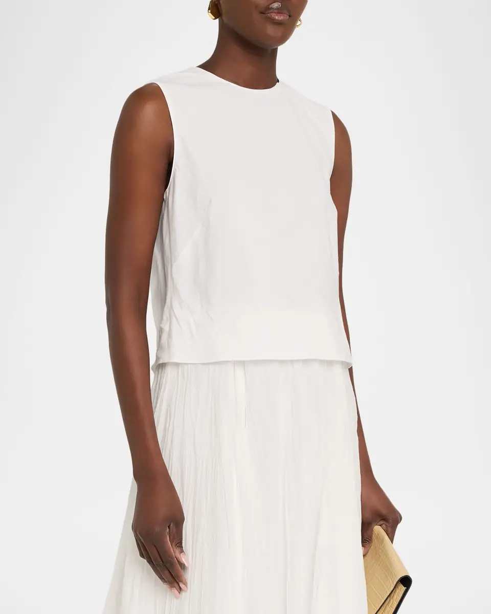 Vince Linen Crewneck Top | Thumbnail 4 Vince Linen Crewneck Top | Thumbnail 4