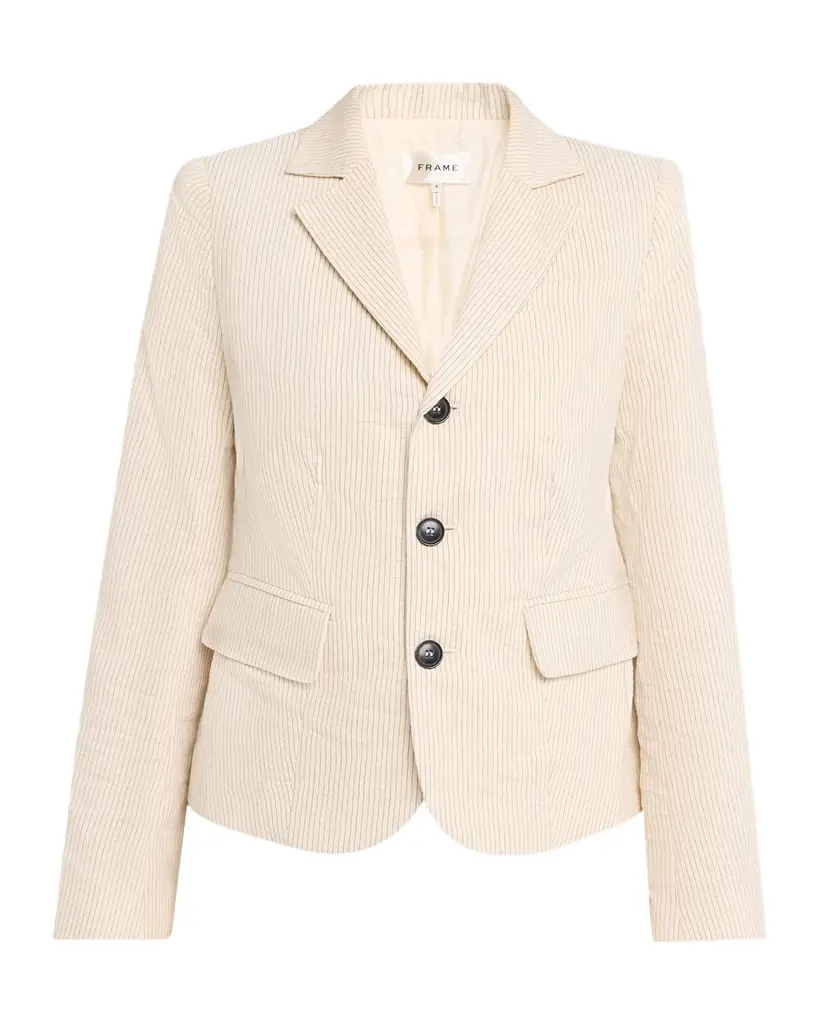 FRAME The Striped Smart Blazer | Image 1 FRAME The Striped Smart Blazer | Image 1