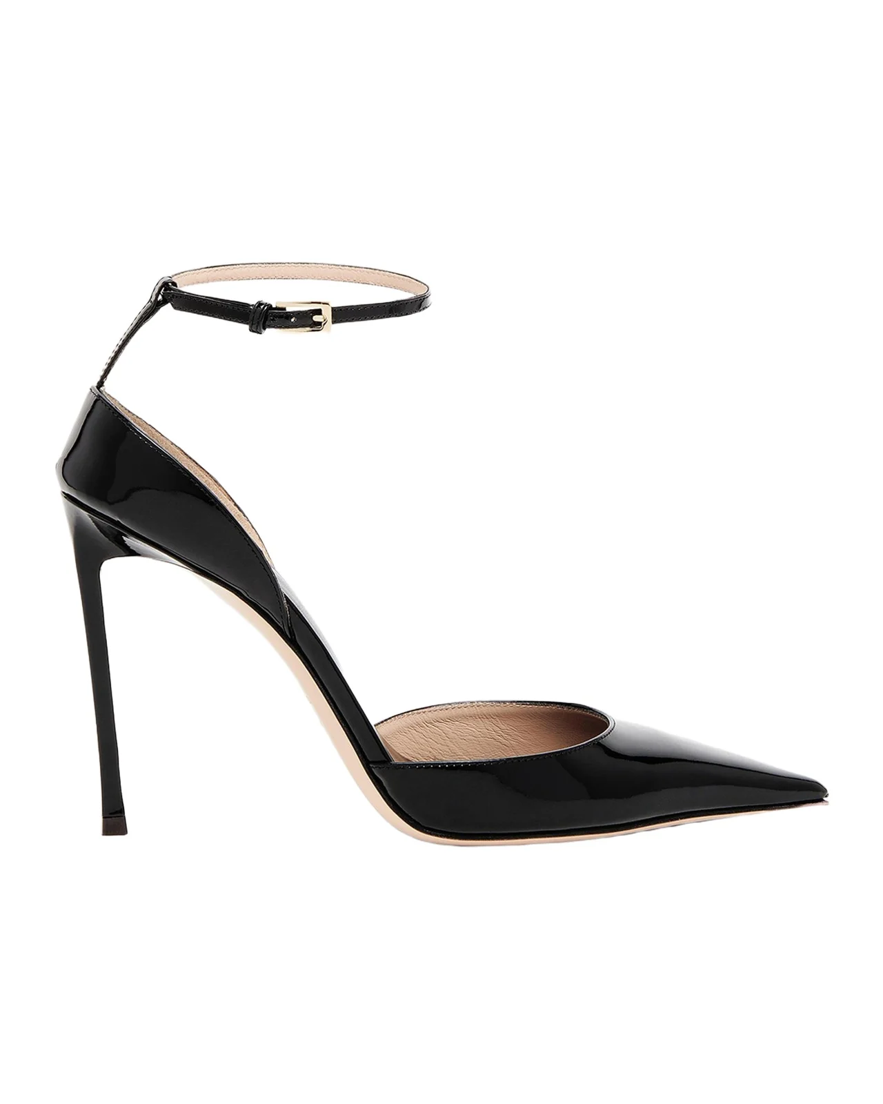 105mm Patent Leather Ankle-Strap Pumps 105mm Patent Leather Ankle-Strap Pumps